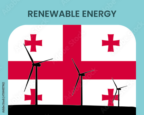 Georgia renewable energy, environmental and ecological energy idea