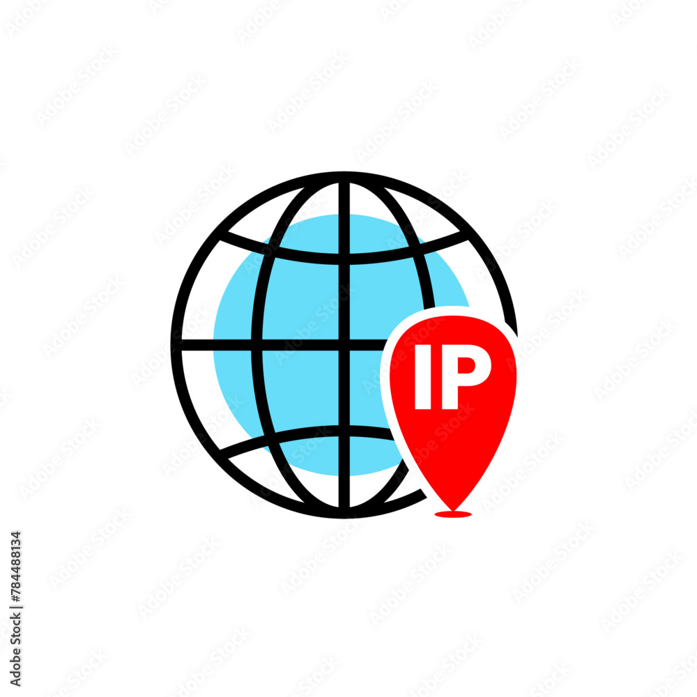 Ip address geolocation location icon graphic design Ip address geolocation location icon graphic design