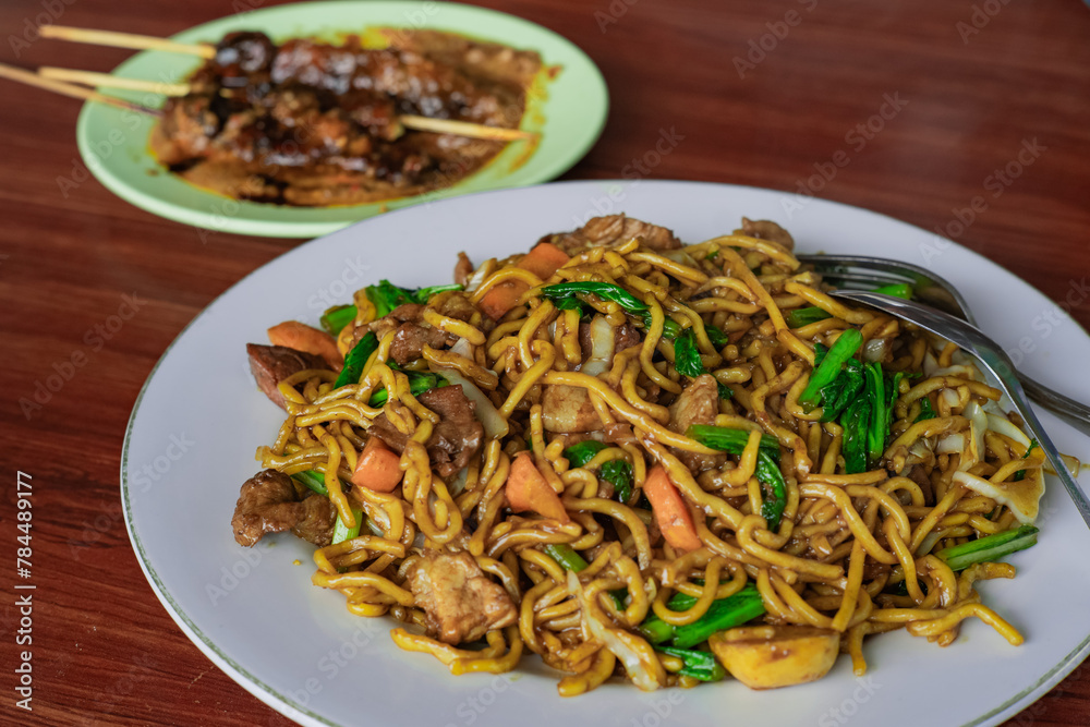 Chicken Fried Noodles. Asian food