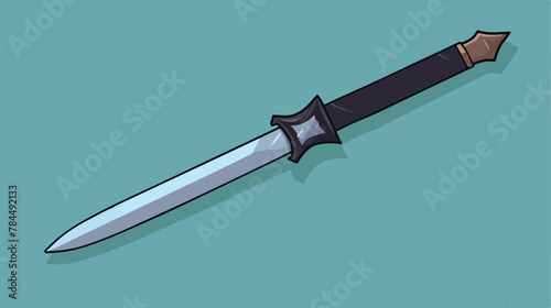 Scimitar sword icon. Simple illustration of scimita