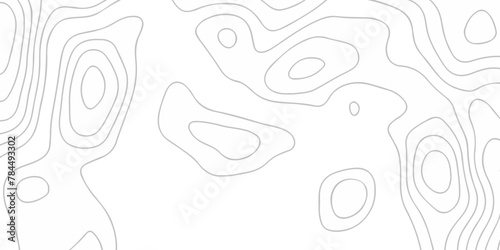 Topographic map background geographic line map with seamless ornament design. The black on white contours vector topography stylized height of the lines map.