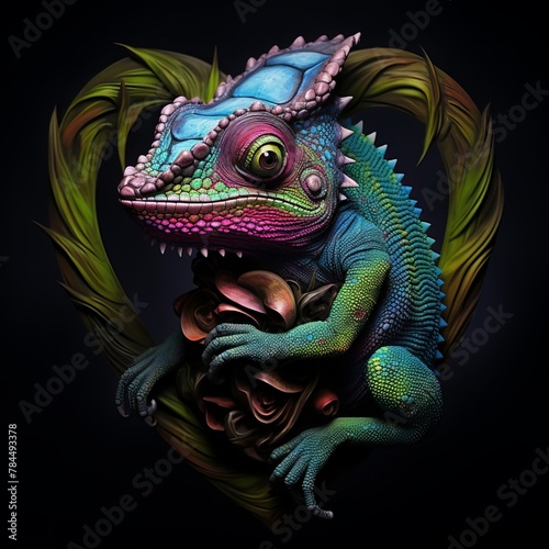 Chameleon Charm: Mesmerizing Images of Colorful Reptilian Wonders © Santosh