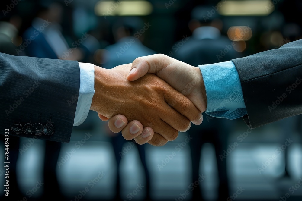 A handshake symbolizing trust and partnership