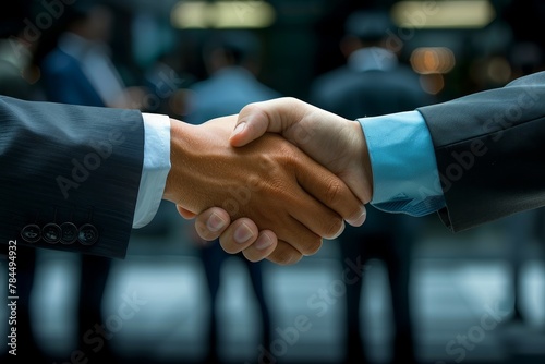 A handshake symbolizing trust and partnership