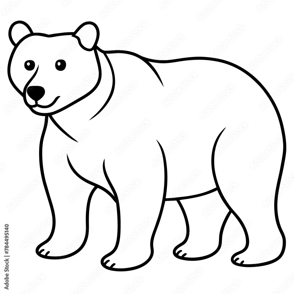 polar bear vector illustration mascot,bear silhouette,vector,icon,svg,characters,Holiday t shirt,black bear drawn trendy logo Vector illustration,bear on a white background,eps,png,line art