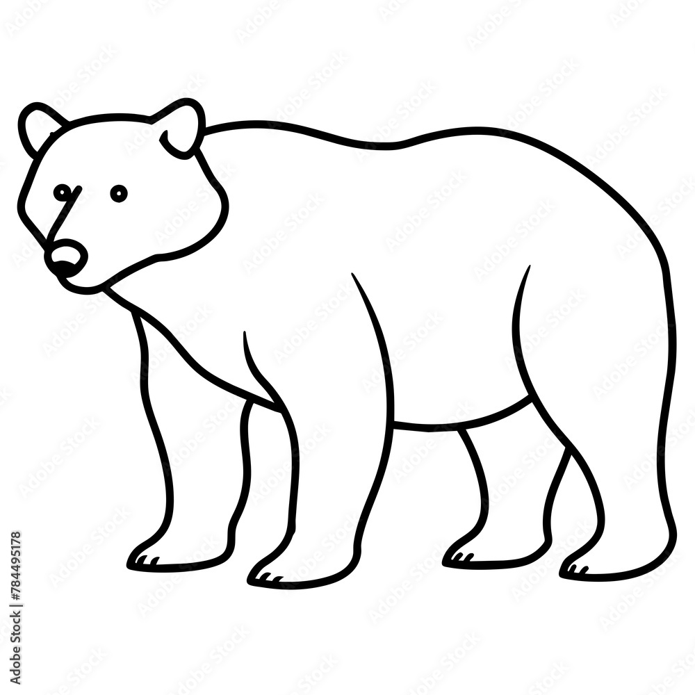 polar bear vector illustration mascot,bear silhouette,vector,icon,svg,characters,Holiday t shirt,black bear drawn trendy logo Vector illustration,bear on a white background,eps,png,line art