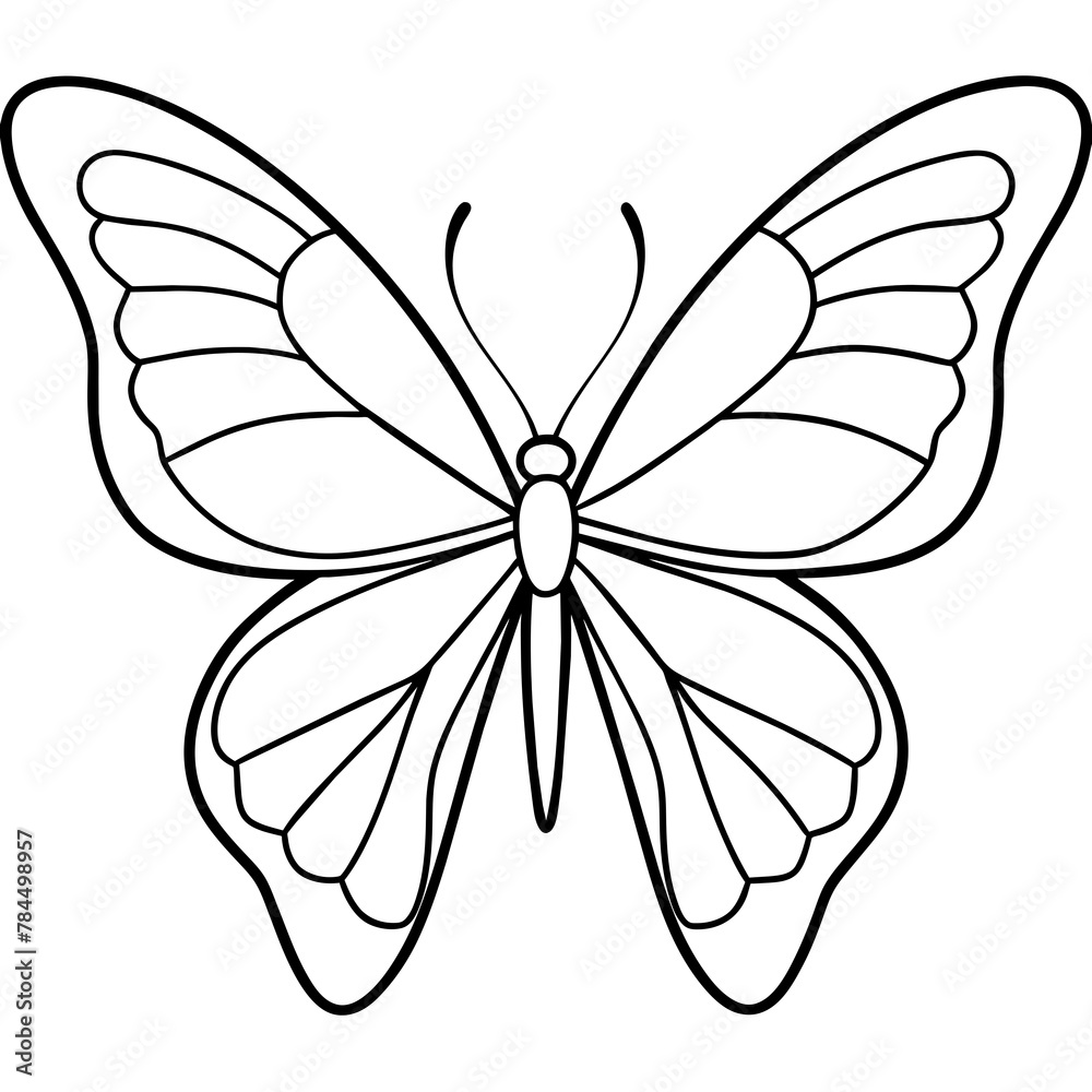 Obraz premium butterfly vector illustration mascot,butterfly cartoon silhouette,vector,icon,svg,characters,Holiday t shirt,black butterfly cartoon drawn trendy logo Vector illustration,butterfly cartoon on a white 