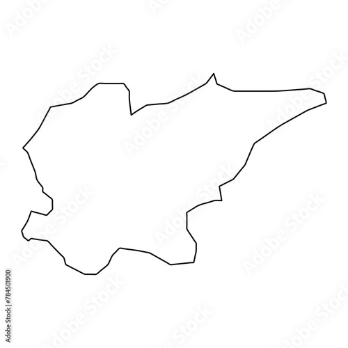 Fredericia Municipality map, administrative division of Denmark. Vector illustration.
