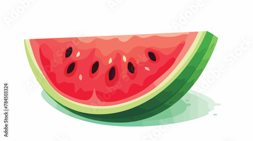 Slice watermelon icon. Isometric of slice watermelo