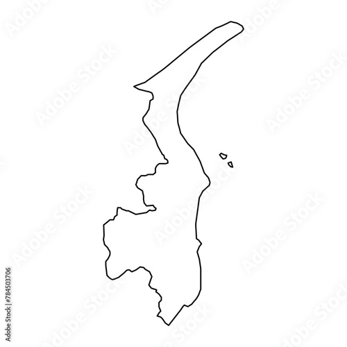 Frederikshavn Municipality map, administrative division of Denmark. Vector illustration.