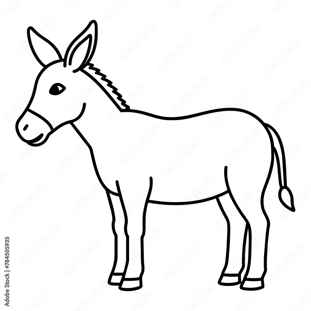 donkey vector illustration mascot,donkey silhouette,vector,icon,svg,characters,Holiday t shirt,black donkey cartoon drawn trendy logo Vector illustration,donkey cartoon on a white background,eps,png,l