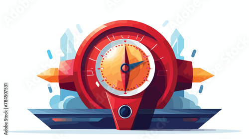Speed icon design 2d flat cartoon vactor illustration