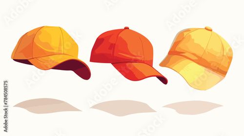 Sports articles. sport cap. vector image white background