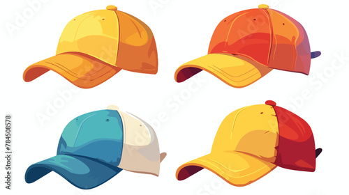 Sports articles. sport cap. vector image white background