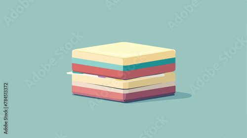 Styrofoam lunch box icon vector illustration design