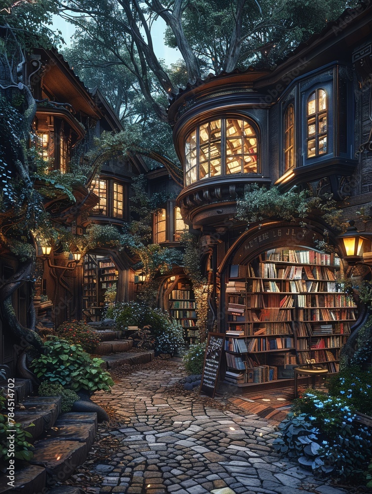 Interdimensional bookstore, portals to stories worlds, meet characters, immersive reads Interdimensional bookstore, portals to stories worlds, meet characters, immersive reads
