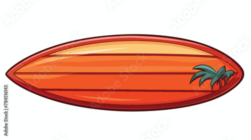 Surfboard icon. Cartoon illustration of surfboard v © visual