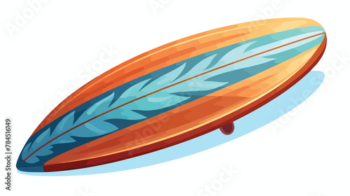 Surfboard icon. Cartoon illustration of surfboard v