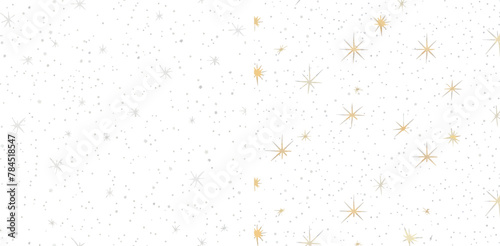 Seamless night sky stars pattern