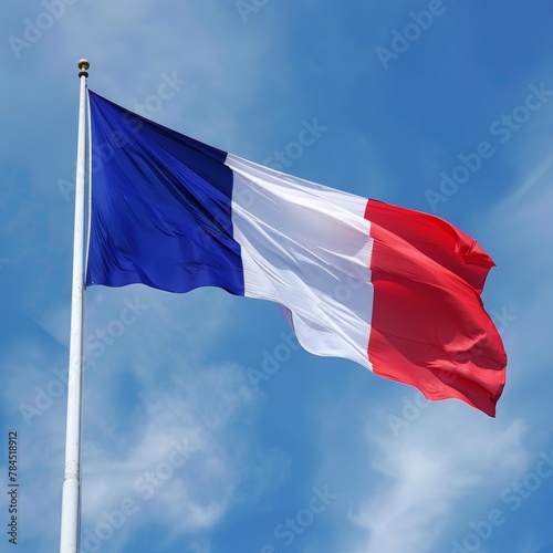 French flag on a flagpole