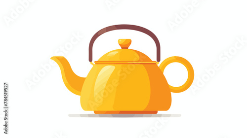 Teapot Icon Vector Simple design template 2d flat cartoon