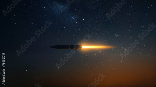 Ballistic Cruise Missile Night Flight photo