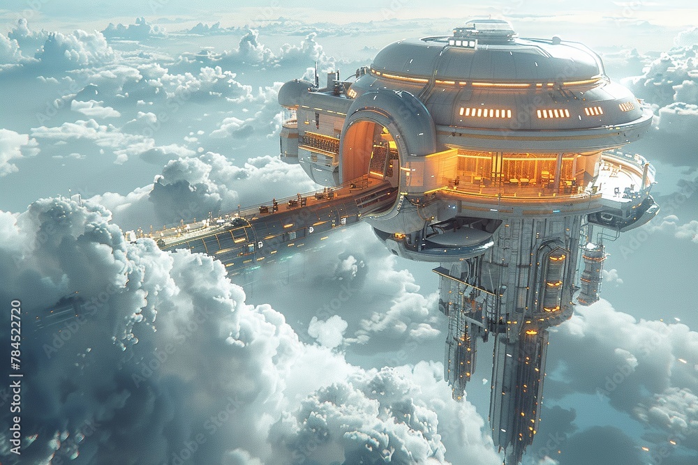 Space elevator cafe, enjoy a coffee with Earth views, gateway to the stars, unique dining Space elevator cafe, enjoy a coffee with Earth views, gateway to the stars, unique dining