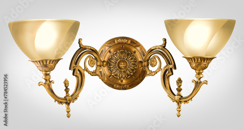 Vintage wall lamp. isolated on white background. Vector illustration EPS 10. © Svitlana