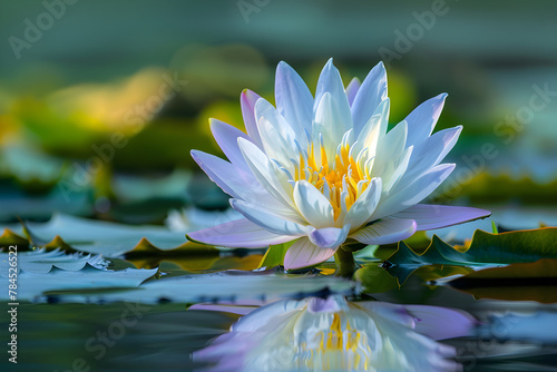 Majestic Bloom of Nymphaea: A Portrait of Serenity and Purity