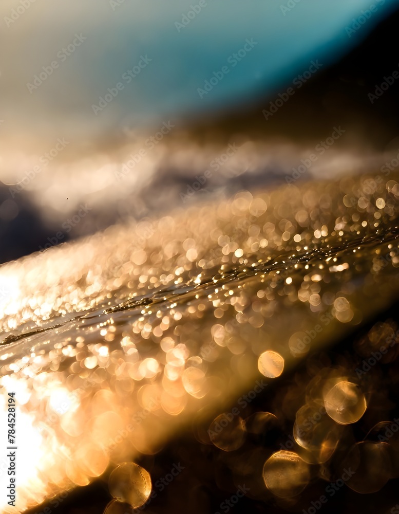 The surface of a (surfboard) approaching a wave - detailed shiny The surface of a (surfboard) approaching a wave - detailed shiny