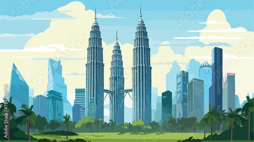The Petronas Twin Towers Malaysia are the worlds ta photo