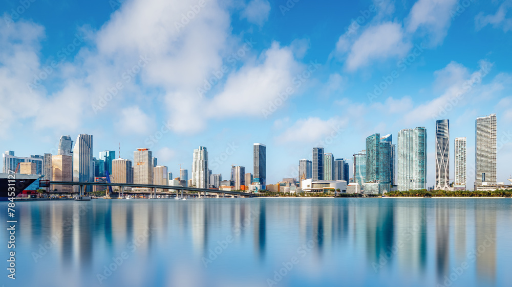 the skyline of miami, florida