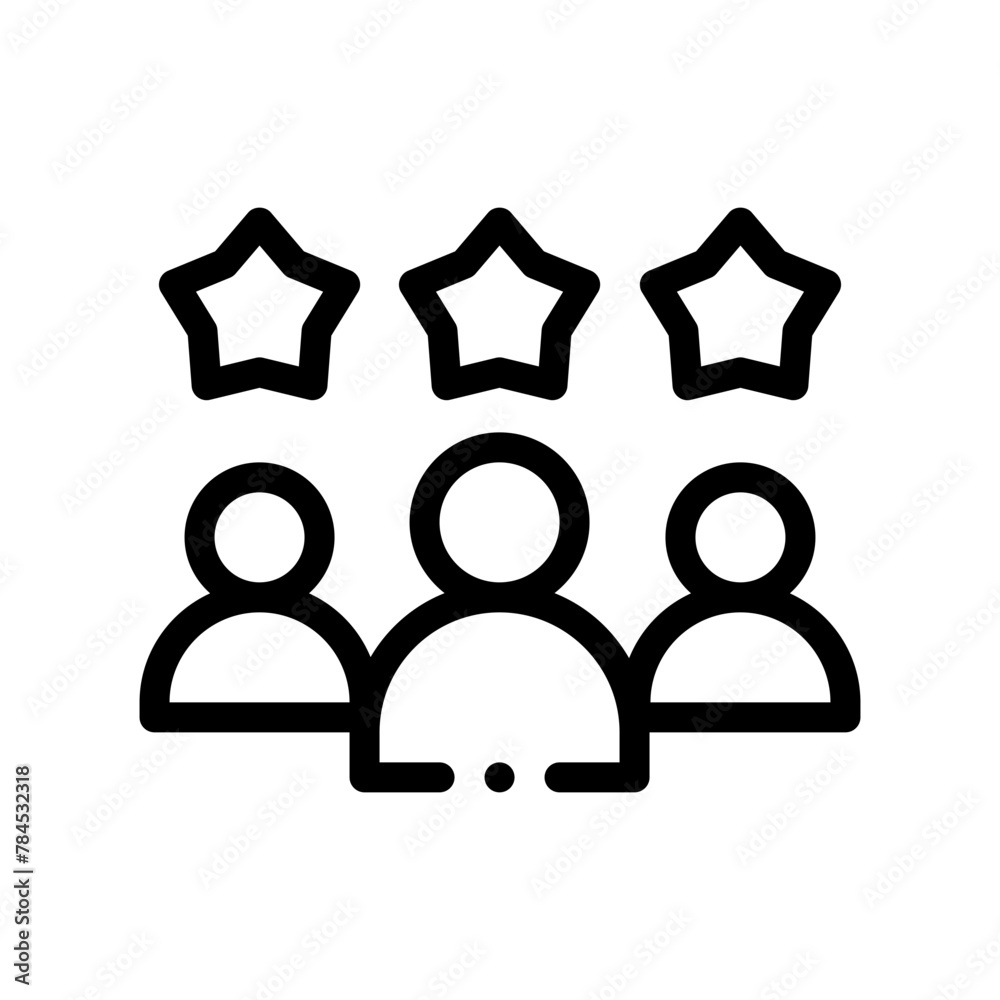 costumer line icon costumer line icon