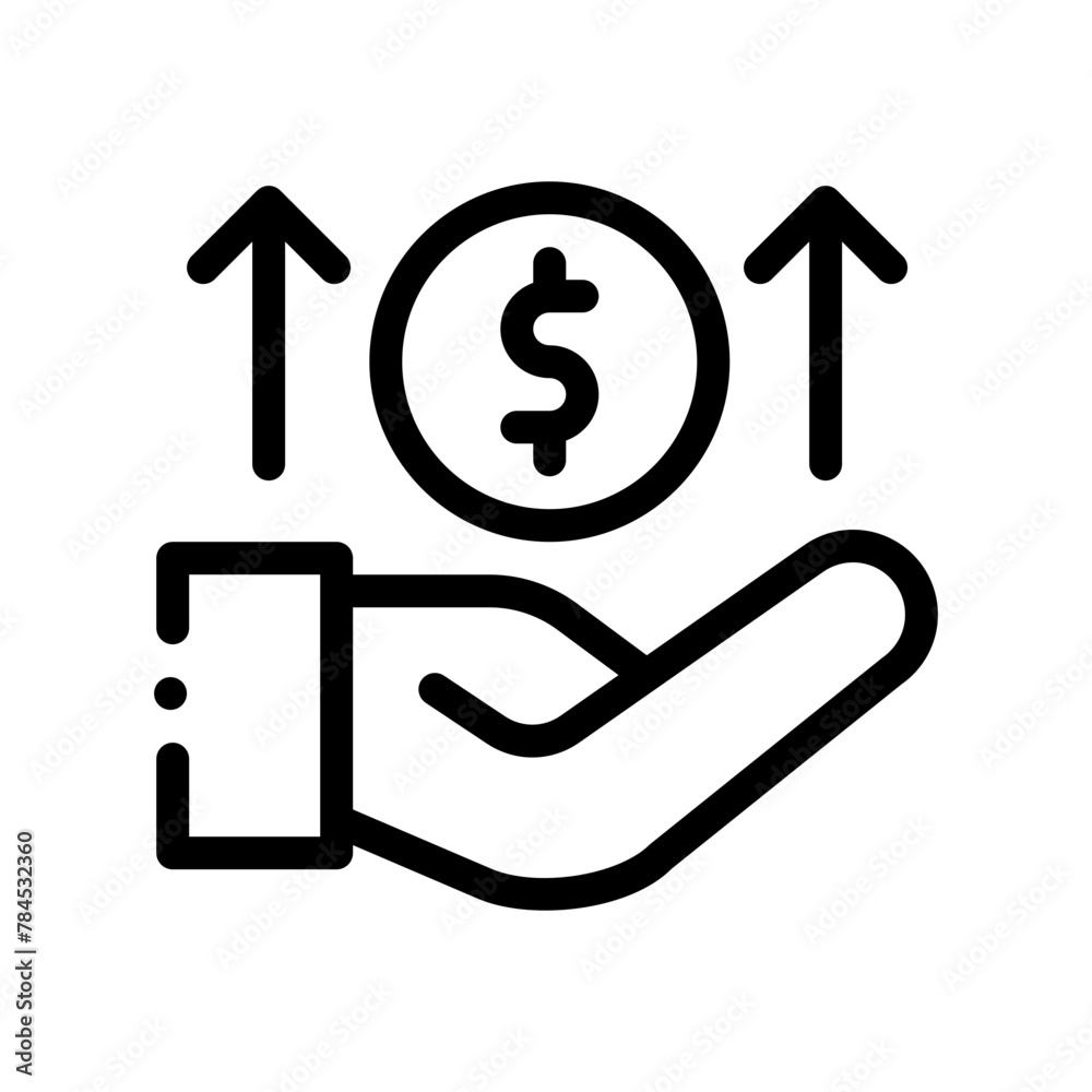investment line icon investment line icon