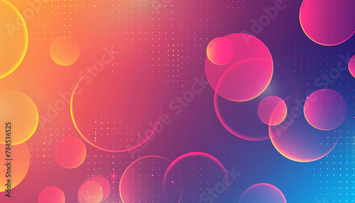 modern gradient bright color. geometric background. Abstract website landing page with circles illustration 