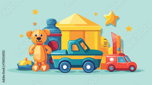 Toy for childrens icon vector illustration graphic