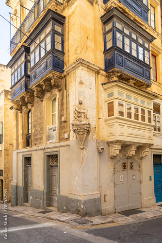  typical religious statues in Valletta, Malta