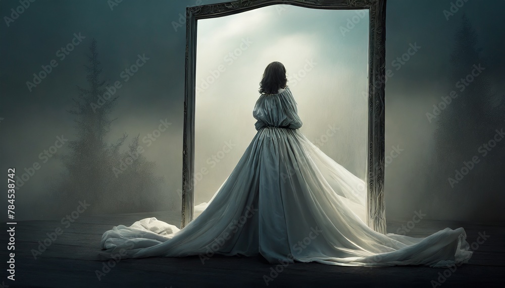 portrait of a woman in the night portrait of a woman in the night