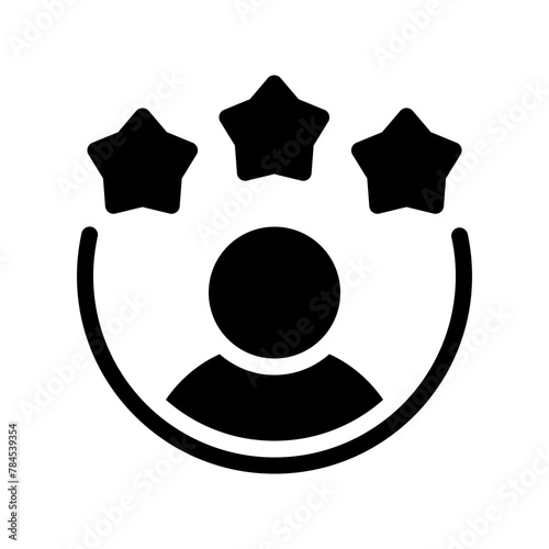 review glyph icon