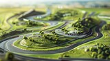 The Hungaroring Track Map is styled for poster wall art, presenting the circuit layout in a decorative form suitable for fans and enthusiasts