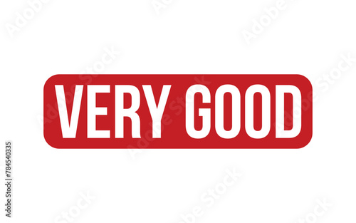 Very Good Stamp. Red Very Good Rubber grunge Stamp