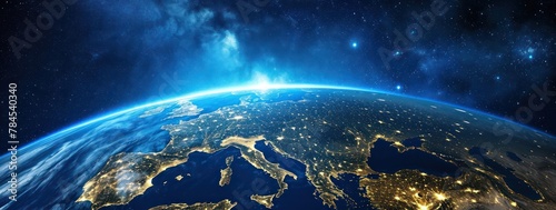 Planet Earth Europe. Elements of this image furnished