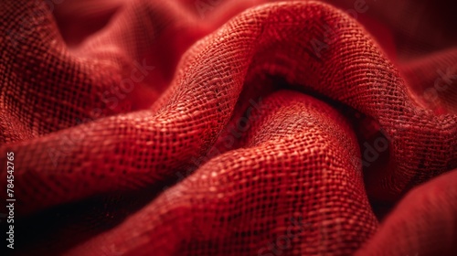 Close up of a red cloth