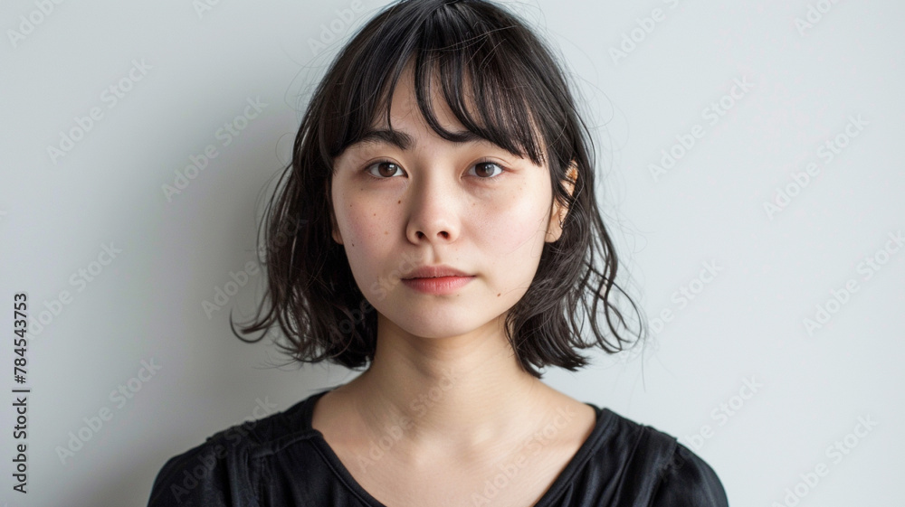 若い日本人の女性ポートレイト 
Young Japanese woman's portrait
[Generative AI]　　
