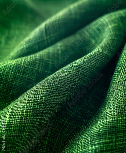 Close up of green cloth