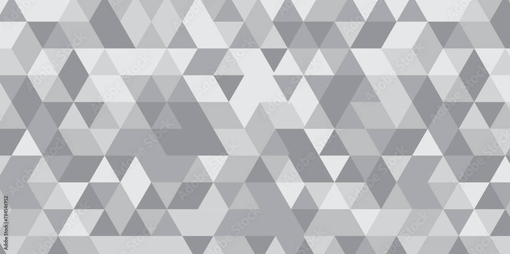 Abstract geometric white and gray background seamless mosaic and low polygon triangle texture wallpaper. Triangle shape retro wall grid pattern geometric ornament tile vector square element. Abstract geometric white and gray background seamless mosaic and low polygon triangle texture wallpaper. Triangle shape retro wall grid pattern geometric ornament tile vector square element.