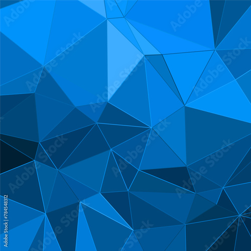 abstract blue background with triangles and glowing lines