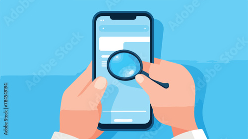 Using search engine on mobile phone Smartphone sc