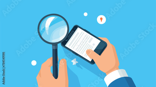 Using search engine on mobile phone Smartphone sc