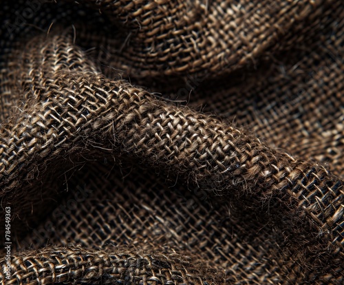 Close up view of brown fabric